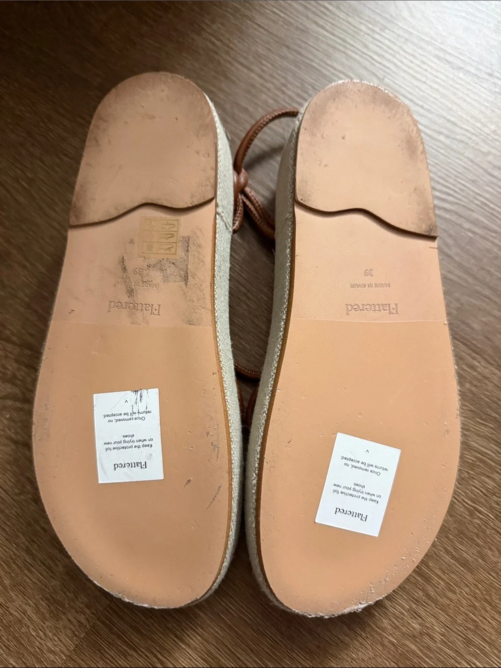 Flattered Brown Thick Slides - EU Size 39Women’s Brown Strappy Knot Sandals
